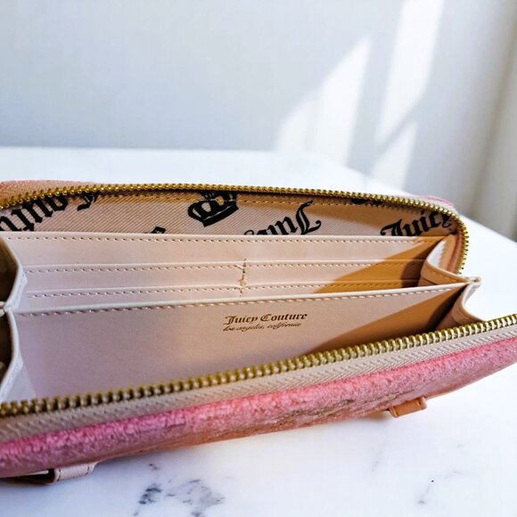 Juicy Couture Lovers Club LG ZA Pink Lemonade Wallet/ Clutch NWT - Picture 9 of 10